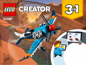 Mode d’emploi Lego set 31099 Creator Lavion à hélice