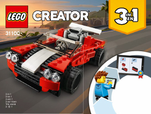 Instrukcja Lego set 31100 Creator Samochód sportowy