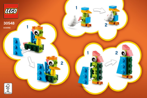 Mode d’emploi Lego set 30548 Creator Construis ton propre oiseau - Personnalise-le