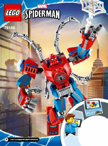 Manual Lego set 76146 Super Heroes Spider-Man mech