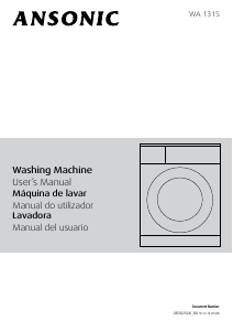 Manual Ansonic WA 1315 Washing Machine