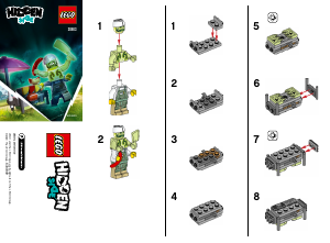 Manual Lego set 30463 Hidden Side Chef Enzos haunted hotdogs