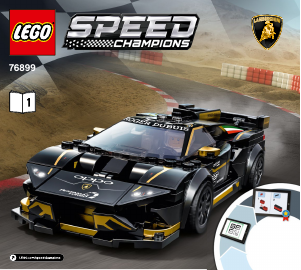 Manual Lego set 76899 Speed Champions Lamborghini Urus ST-X & Lamborghini Huracán Super Trofeo EVO