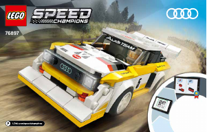 Bruksanvisning Lego set 76897 Speed Champions 1985 Audi Sport quattro S1