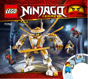 Handleiding Lego set 71702 Ninjago Gouden mech