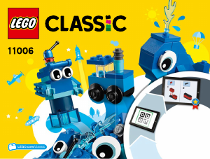 Handleiding Lego set 11006 Classic Creatieve blauwe stenen