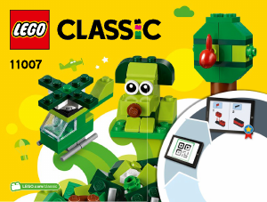 Handleiding Lego set 11007 Classic Creatieve groene stenen