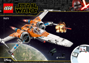 Manual Lego set 75273 Star Wars Poe Damerons X-Wing fighter