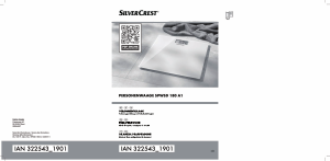 Manuale SilverCrest IAN 322543 Bilancia