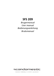 Bedienungsanleitung Scandomestic SFS 209 Gefrierschrank