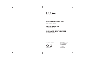 Handleiding Blokker BL-20001 Koffiezetapparaat