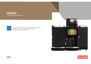 Bedienungsanleitung Franke FM800 Kaffeemaschine