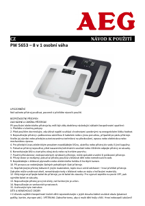 Manuál AEG PW 5653 Váhy