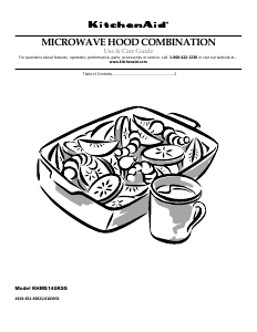 Bruksanvisning KitchenAid KHMS145KSS1 Mikrovågsugn