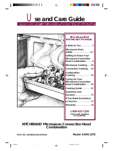 Manual KitchenAid KHMC107EBT2 Microwave