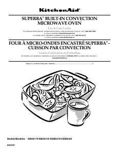 Bruksanvisning KitchenAid KBHS179SSS03 Superba Mikrovågsugn