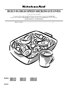 Bruksanvisning KitchenAid KBHV109PSS01 Mikrovågsugn