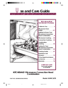Bruksanvisning KitchenAid KHMC107EBT0 Mikrovågsugn