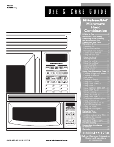 Bruksanvisning KitchenAid KHMS145JBL0 Mikrovågsugn
