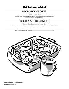Bruksanvisning KitchenAid YKCMS1555RWH0 Mikrovågsugn