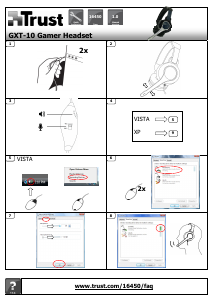 Manual Trust 16450 GXT 10 Headset