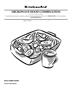 Manual KitchenAid KHMS145KSS0 Microwave