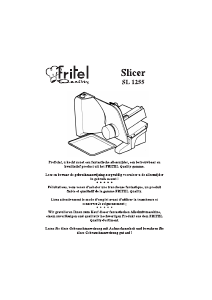 Mode d’emploi Fritel SL 1255 Trancheuse
