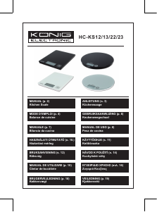 Használati útmutató König HC-KS12 Konyhai mérleg