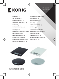 Manual König HC-KS12N Cântar de bucătărie