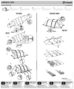 Manual Outwell Lindale 3PA Tent