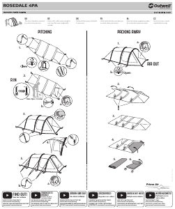 Manual Outwell Rosedale 4PA Tent