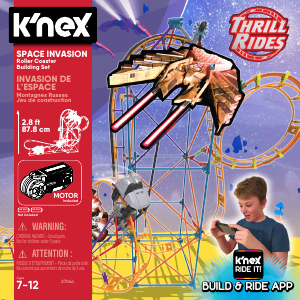 Manual K'nex set 27044 Thrill Rides Space invasion