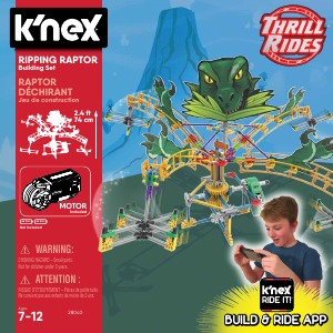 Manual K'nex set 28040 Thrill Rides Ripping raptor