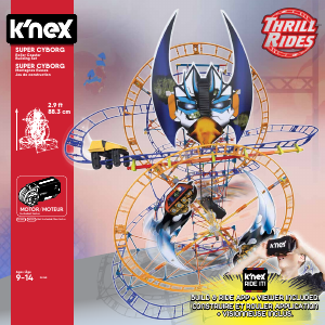 Manual K'nex set 34948 Thrill Rides Super cyborg