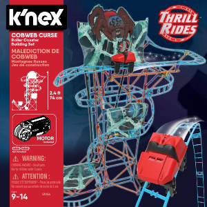 Vadovas K'nex set 51056 Thrill Rides Cobweb curse