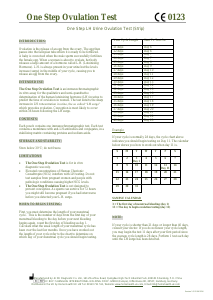 Manual Home Health One Step Ovulation Test
