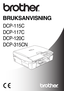Bruksanvisning Brother DCP-115C Multifunktionsskrivare