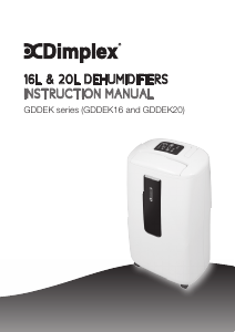 Handleiding Dimplex GDDEK20 Luchtontvochtiger