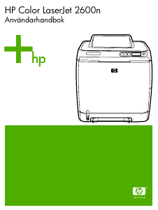 Bruksanvisning HP LaserJet 2600n Skrivare