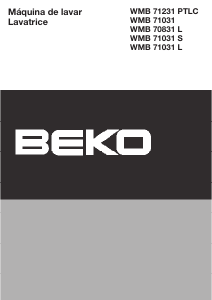 Manuale BEKO WMB 71031 PTLC Lavatrice