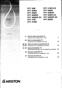 Handleiding Ariston PF7 40MSD EX Kookplaat