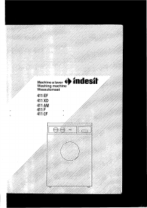 Handleiding Indesit 411 CF Wasmachine