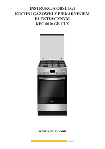Instrukcja Kernau KFC 6010 GE CI X Kuchnia