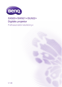 Használati útmutató BenQ SU922+ Vetítő