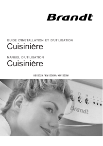 Mode d’emploi Brandt KM1555W Cuisinière