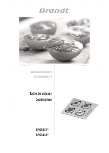 Mode d’emploi Brandt BPG6413W Table de cuisson