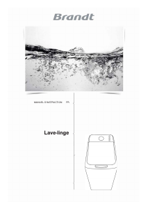 Mode d’emploi Brandt BT8602BQ Lave-linge