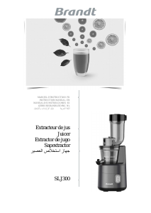 Mode d’emploi Brandt SLJ300 Presse-fruits