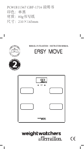 Mode d’emploi Terraillon Easy Move Pèse-personne