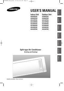 Bruksanvisning Samsung AS12HPBN/MOC Luftkonditionering